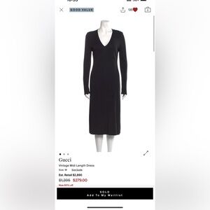 ISO! Gucci Vintage Midi Dress